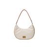 New MLB Polyester Blended Cotton Shoulder Bag Handbag Regular Unisex Beige & Brown 3ABQS014N-50CRD
