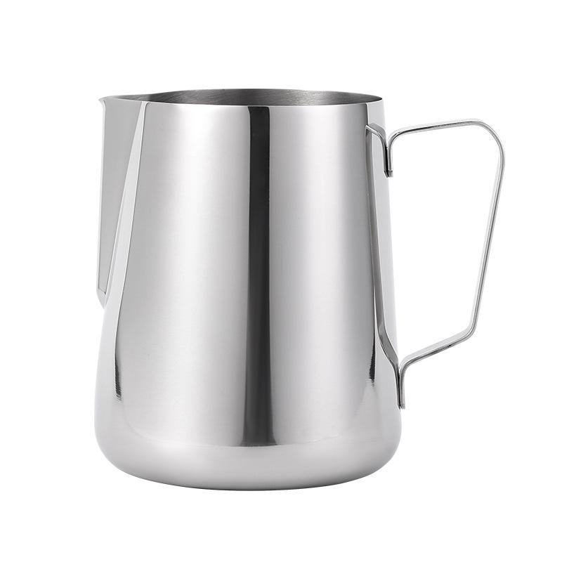 304 Stainless Steel Latte Art Milk Frothing Jug - Embossed Spout for Perfect Foam
