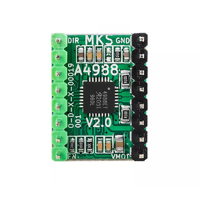 High-Quality A4988 Stepper Motor Driver for 3D Printers with Heatsink - Green Version