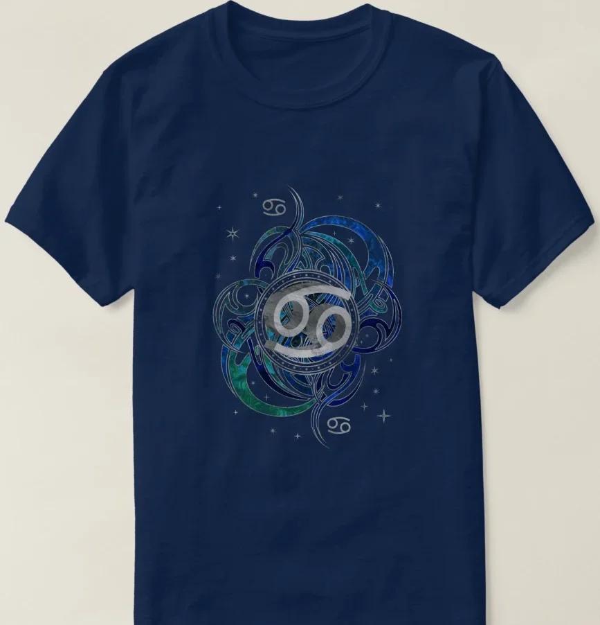 Cool Fashion Cancer Zodiac Sign Water Element TShirt 100 Cotton ONeck Summer Short Sleeve Casual Mens Tshirt Size S3XL