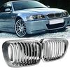 2 Stück Chrom Frontnieren-Grill für E46 M3 325Ci 3er Serie 2-türig 99-06