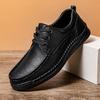 2026 Hot Sale New Handmade Leather Men Shoes Designer Loafers Men Frenum Comfortable Driving Shoes Outdoor Walking Men Flats