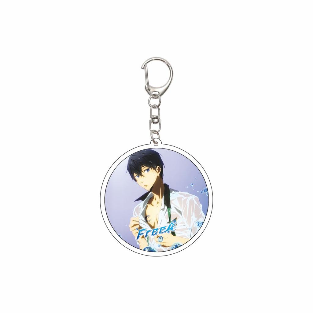 Gifts/55MM Anime Free Keychain Nanase Haruka/Tachibana Makoto/Hazuki Nagisa/Ryugazaki Rei Acrylic Key Chain Christmas Gifts