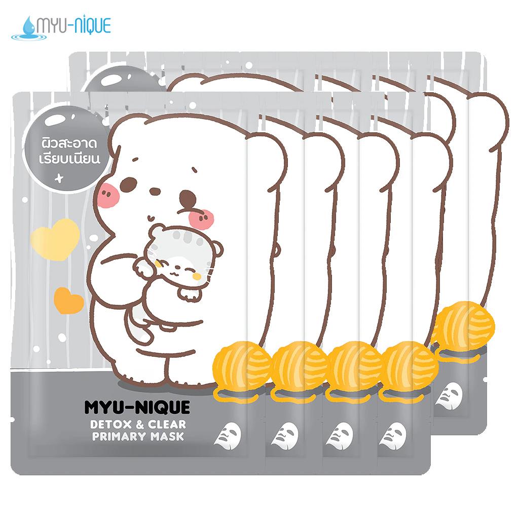 Sada primárních masek Myu-nique (Energizující, bělící, péče o akné a Detox & Clear) 25 g. x 4 ks / 8 ks - Thajská péče o pleť