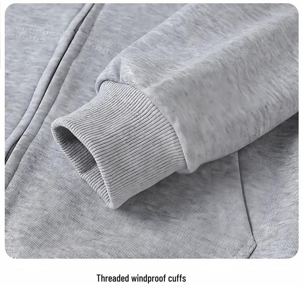 Women's Premium Navy Blue Cotton Hoodie: Fleece-Lined, Thickened, Loose Fit, Perfect for Autumn and Winter, Hooded Baseball-Style Cardigan.