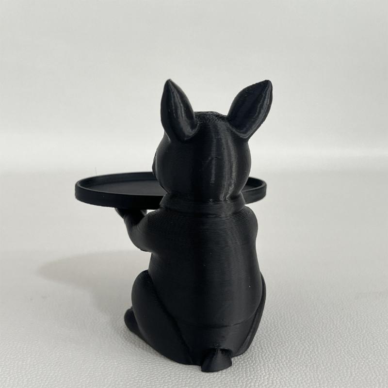 Lovely Dog Statue Key Candy Bowl Dog Statues Figurines Entryway Table Ornament for Office Home Decors New Year Gift