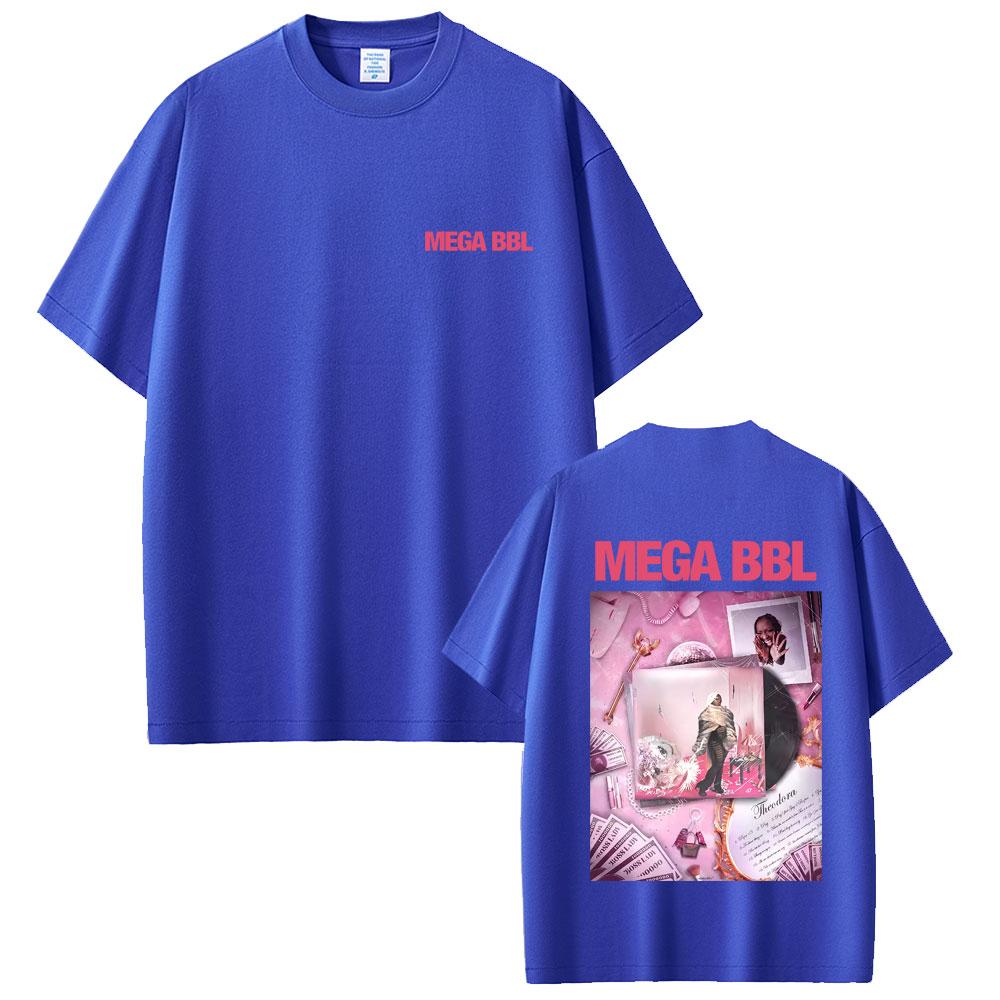 Rapper Theodora Mega Bbl Album Graphic Tshirt Men Women Casual Vintage Cotton Tshirts Unisex Hip Hop Fashion Pop Music T Shirt