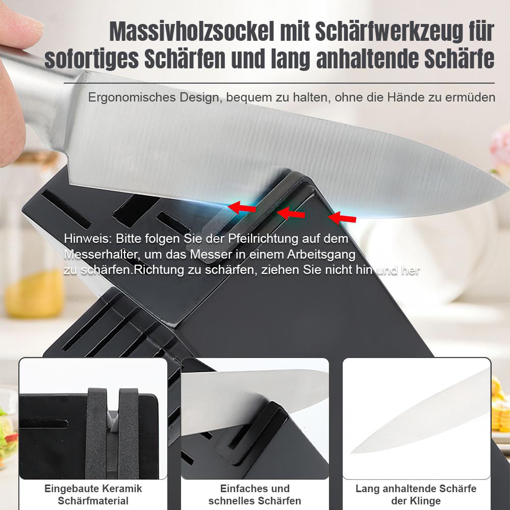14-Piece With Sharpening Tools Stainless Steel Kitchen Set Professional Kitchen Knives