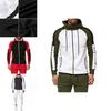 Stylish Men's Tracksuit Jogging Hoodie Coat Jacket With Zipper And Adjustable Pants Set For Activewear
