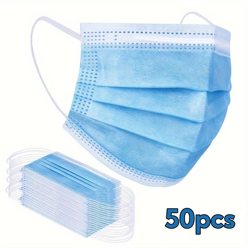 200pcs Black Disposable Face Masks 3 Layers Ply Filter Nonwove Anti Dust Breathable Protective Safe Facemask Adult Mouth Mask