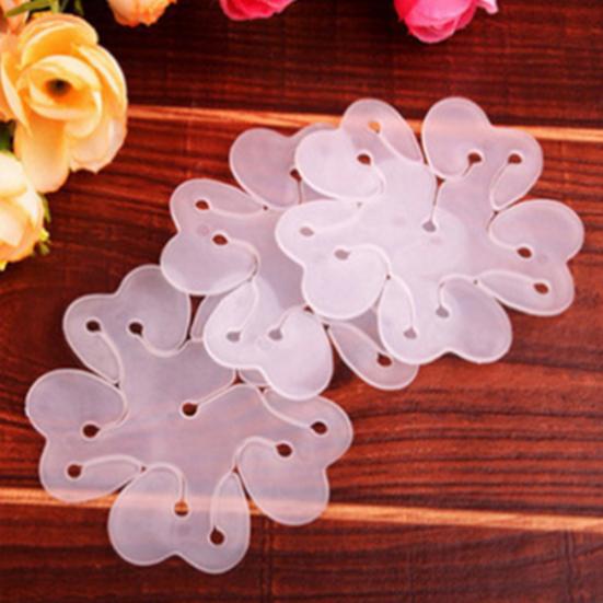 10 Peças Clipes de Balão de Plástico em Forma de Flor de Ameixeira Suprimentos para Casamento Festa de Aniversário