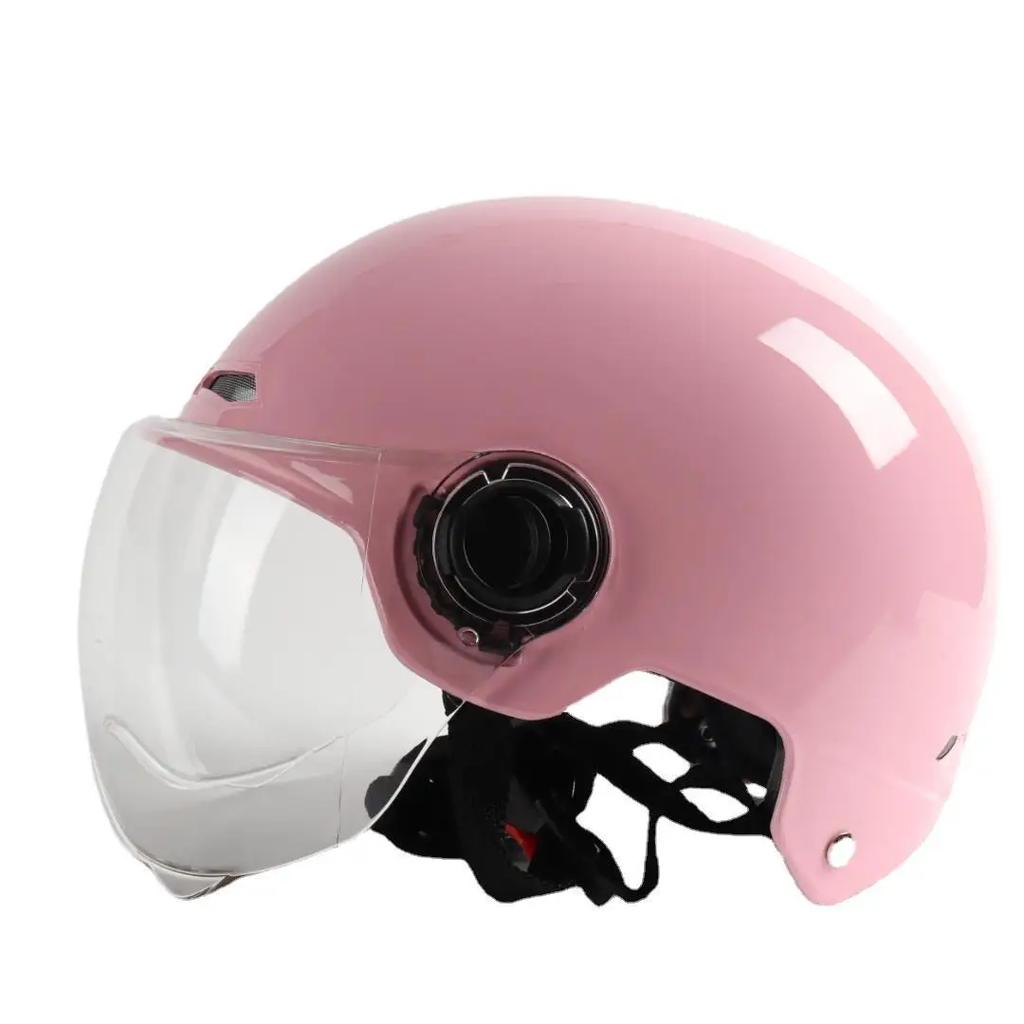 Helmet For Electric Motorcycle Man Woman Helmet Sun Protection Anti-UV Lightweight Half Helmet 4 Layers Of Protection Moto Casco