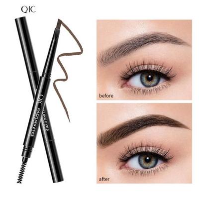 Make-up automatische Rotation wasserfester Augenbrauenstift Doppelkopf natürliches Make-up ist nicht leicht zu entfärben Einsteiger-Monobraue