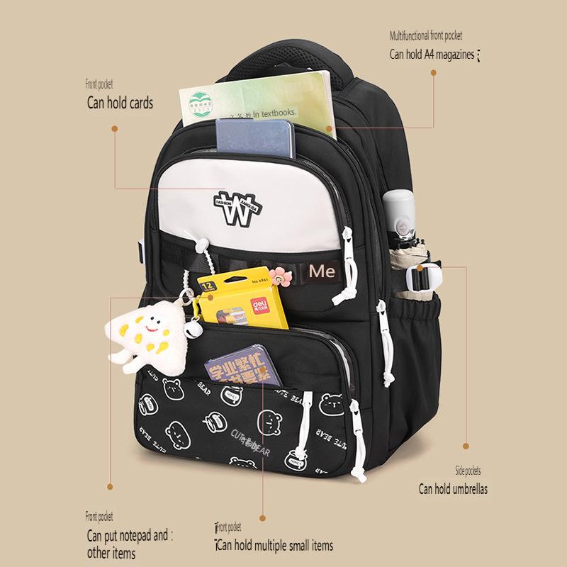 Cute Cartoon Backpack Women Campus Backpacks Sturdy Durable