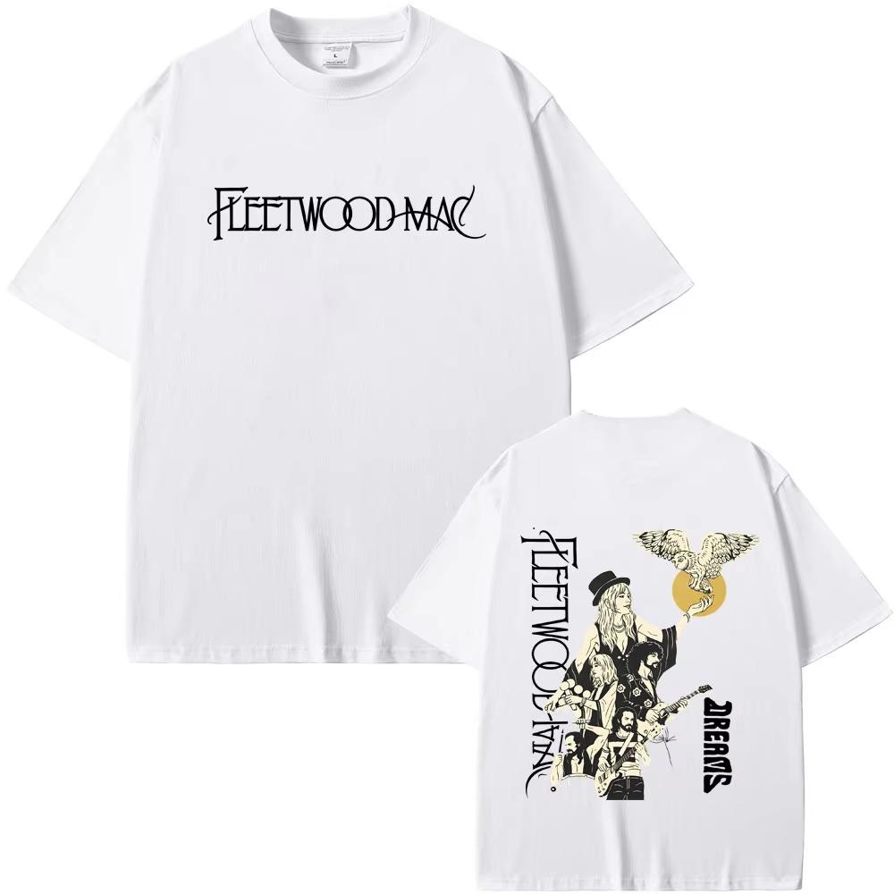 Rock Band Fleetwood Mac Rumours Dreams Graphic T Shirts Stevie Nicks Tshirt Unisexs Unisex Casual Short Sleeve Tees Streetwear