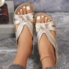 Women's Flowers Decor Slide Sandals, Casual Open Toe Arch Support Shoes, Comfortable Summer Outside Slides