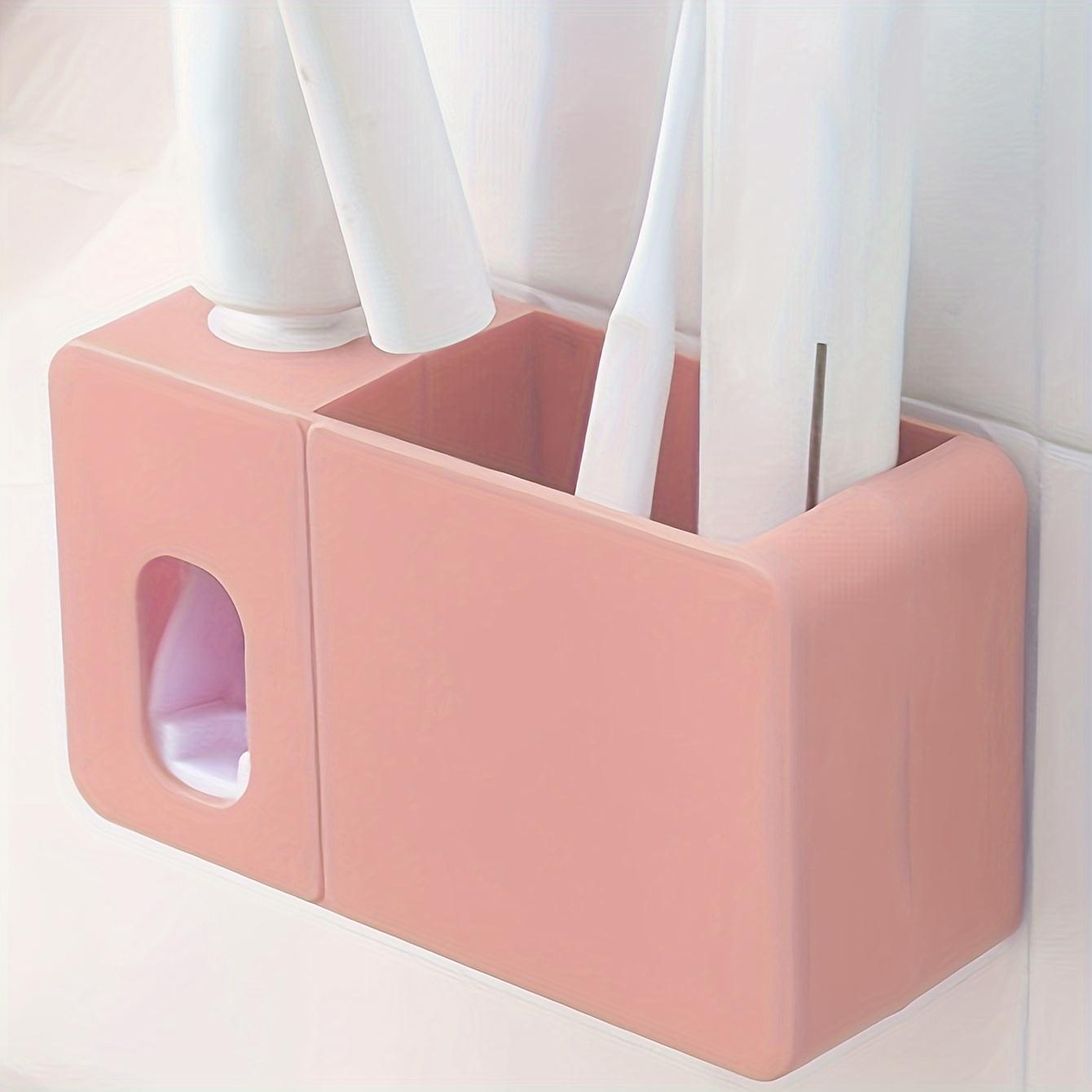 

1 шт. - Автоматическое устройство для выдавливания зубной пасты, настенный кронштейн, аксессуары для ванной комнаты розовый