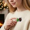 Bag Decorative Pins Christmas Cartoon Cat Enamel Brooch, Kitten Badge Pin for Backpack Accessories Men Women, Sweater Cardigan Coat Dress Jewelry