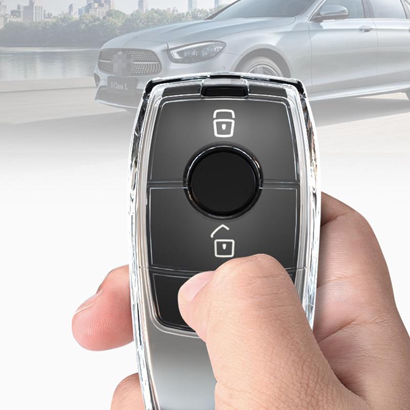 Tpu Transparent Car Key Case Cover For Mercedes Benz Class Key Shell Protector