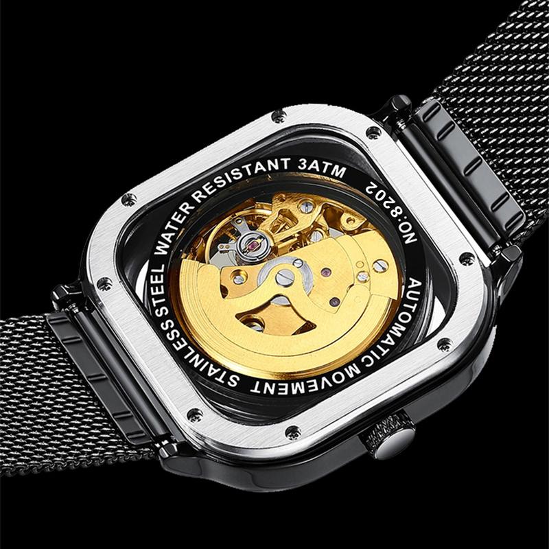 HAIQIN Automatisk tourbillon mekaniske klokker for menn