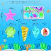 MGparty 24pcs Diving Gem Pool Toys Colorful Diamonds Set with Pirate Box Treasure Chest Summer Underwater Swimming Toys for Boys and Girls Pool Games