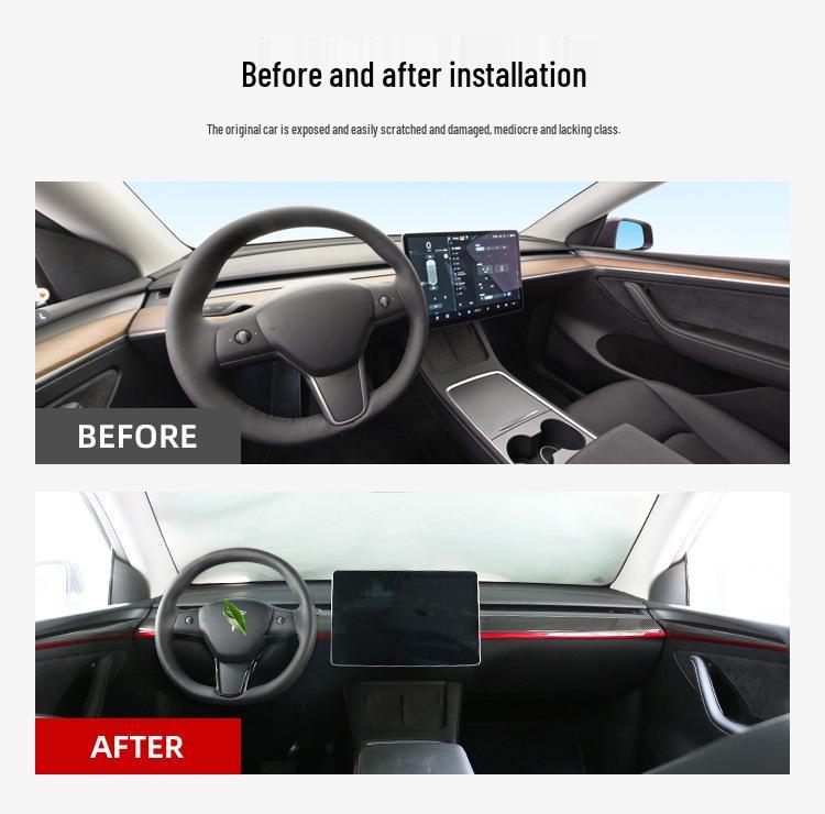 Tesla Model Y Interior Dashboard & Door Trim Kit