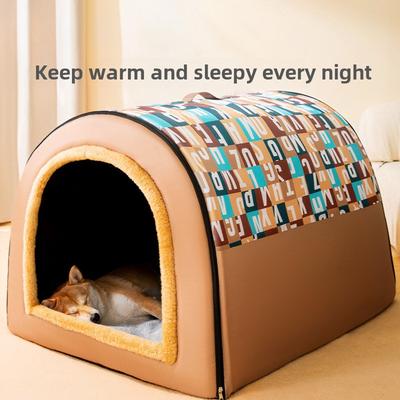 Kennel Medium and Large Dog Oversized House Dog House Dog Bed Removable and Washable Golden Retriever Pet Supplies Universal In All Seasons