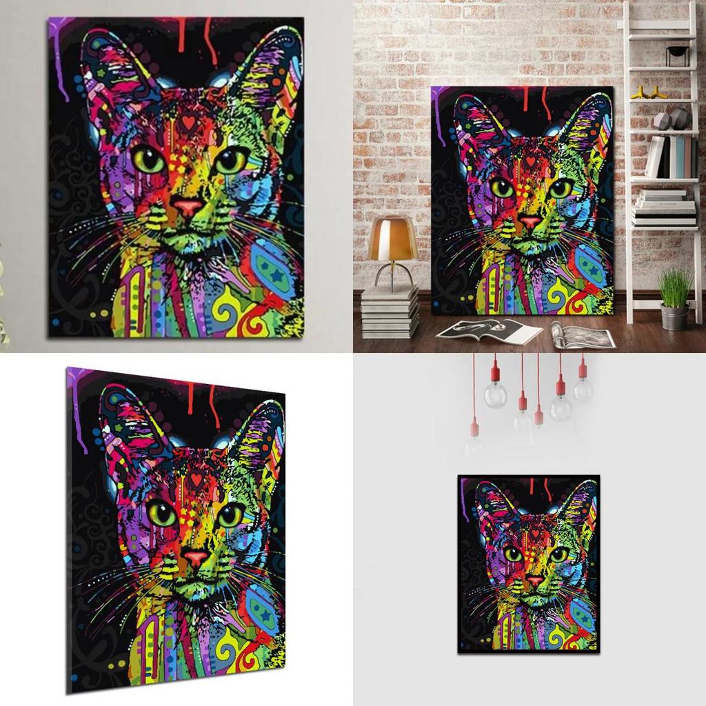 Animal Painting Canvas Wall Art With Handdrawn Design For Living Room Decor