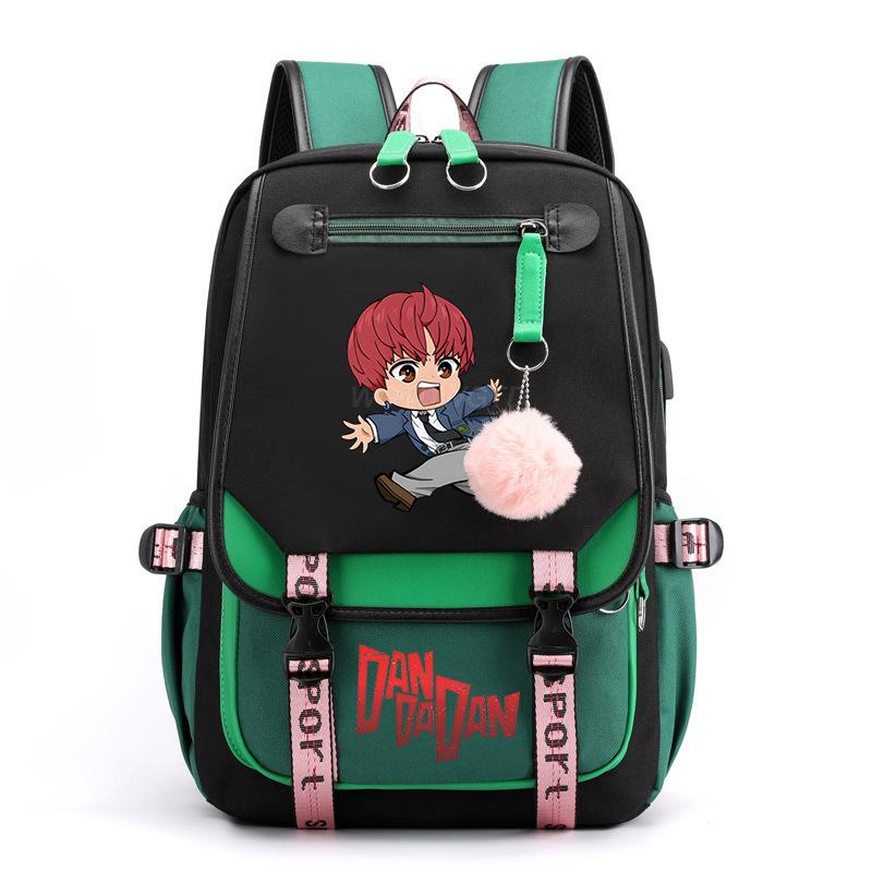 Bold Party Dandadan Surrounding Anime School Bag Fashion Male Female Versatile Elementary and Secondary School Student Lightweight Backpack