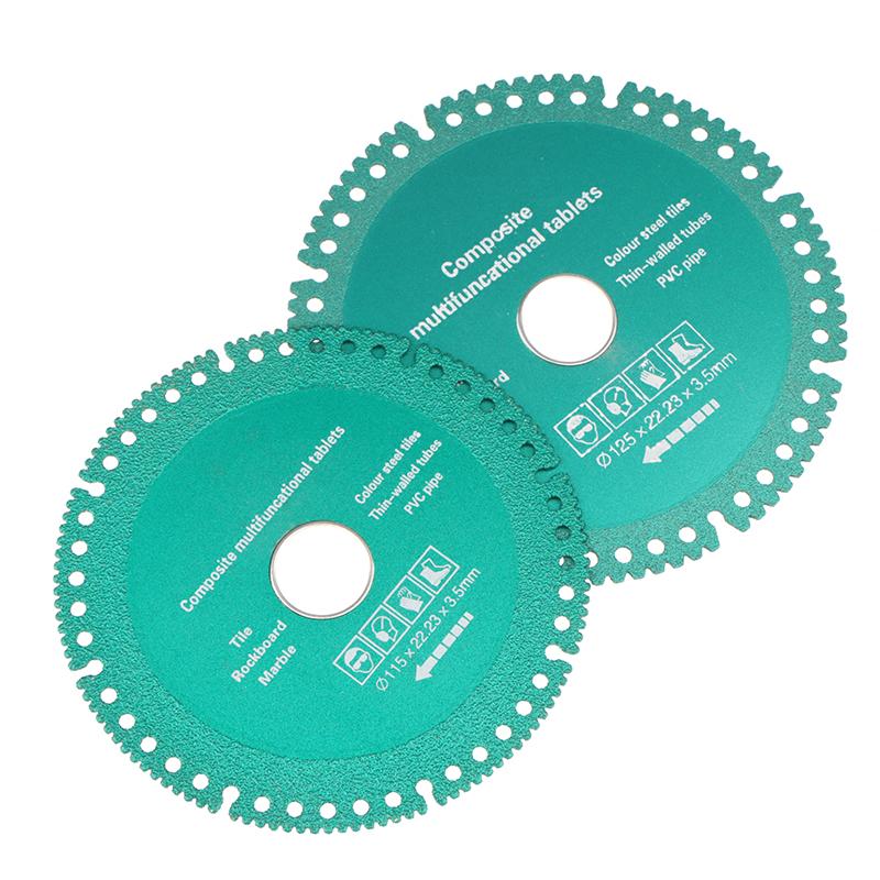 115/125Mm Brazed Diamond Saw Blade Cutting Disc 22.23Mm Steel Metal Stone Cast Iron Steel Reinforcement Aluminum
