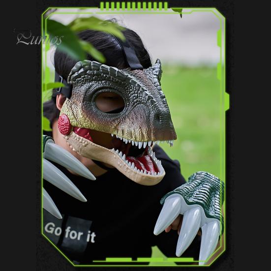Casque Squelette Dinosaure Halloween : Cosplay Adulte, Déguisement Crâne Dinosaure Grand Format