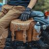 Retro-Motorrad-Rücksitztasche, große Kapazität, Motorradtasche, universelle Motorrad-Reit-Hecktasche