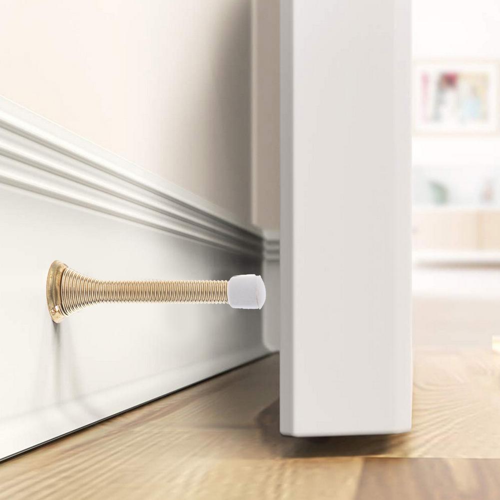 Home Bedroom  Telescopic Spring Wall Decorative Door Stop Hardware  for Household Bedroom Door Protection