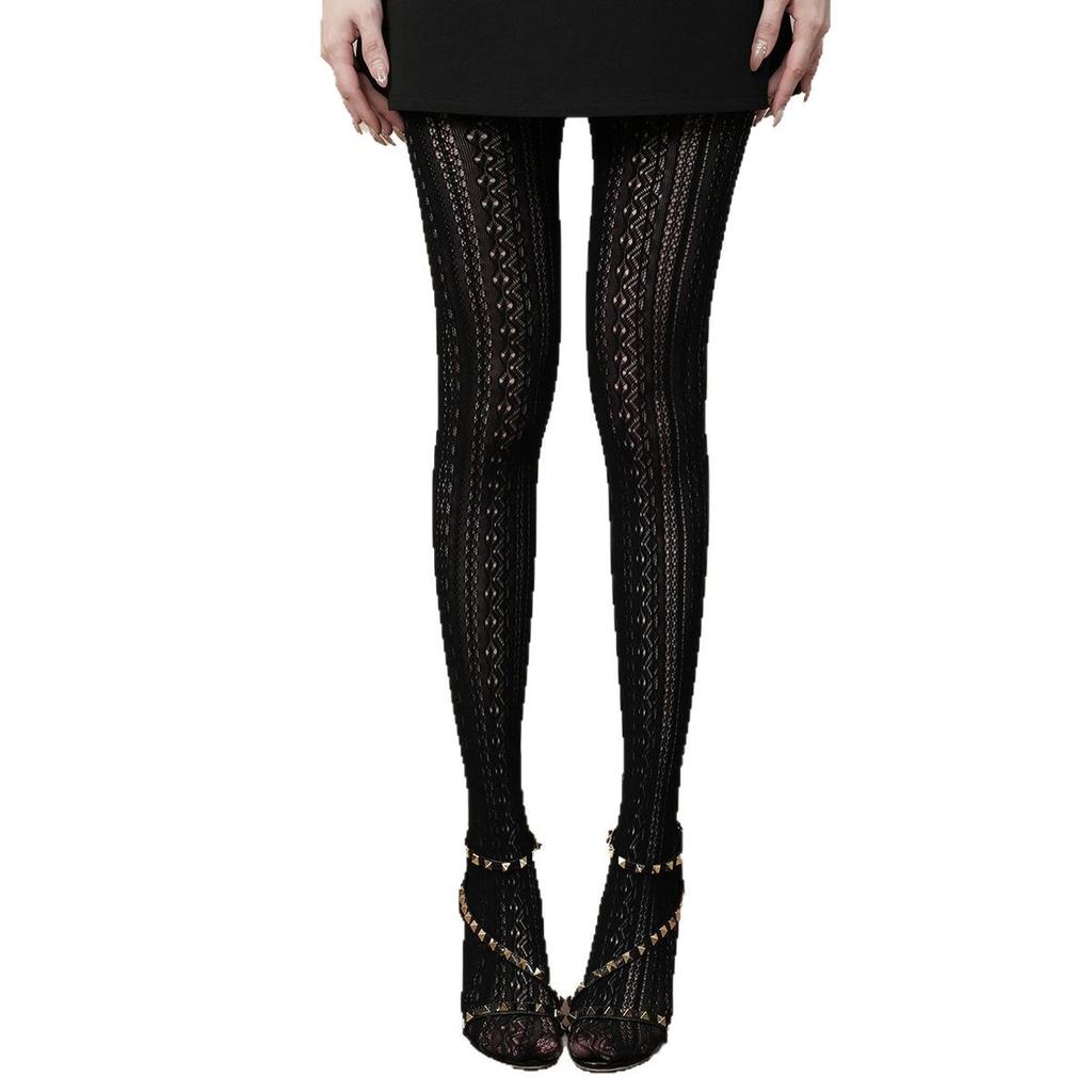 Lolita Fashion Lace Pantyhose Japanese Jk Cute White Breathable Adult Jacquard Pantyhose 6182