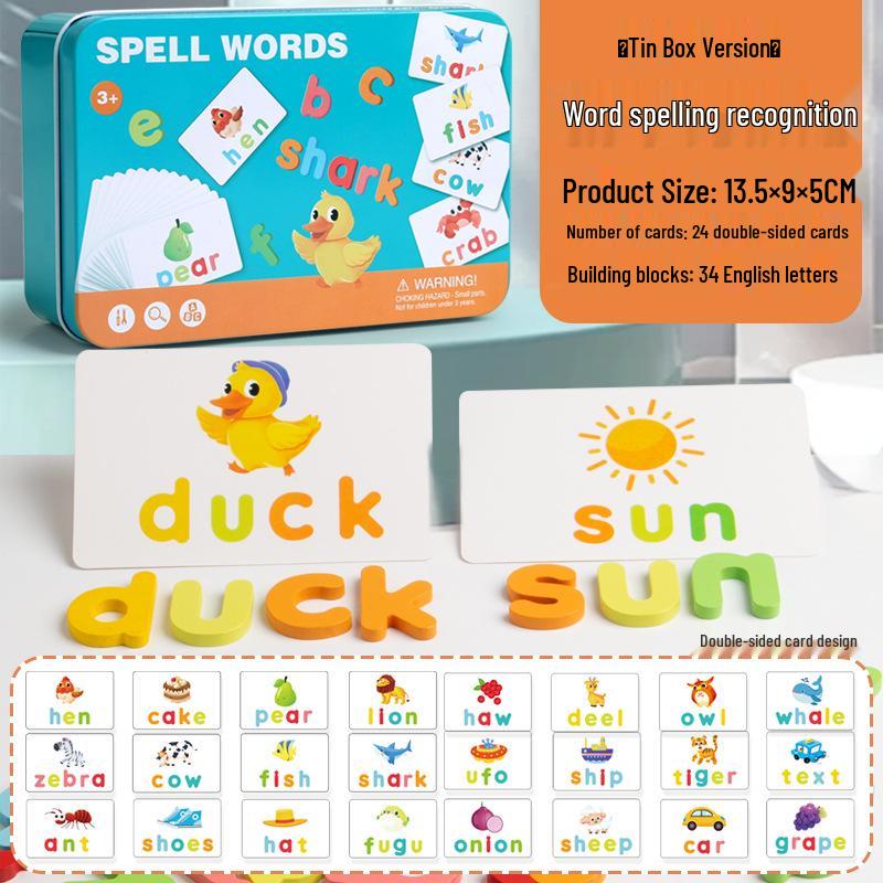 

Детские карточки Азбуки: Портативная игра на правописание и познание для раннего обучения