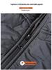 Men's Winter Plus-Size Velvet-Lined Graphene Cotton Jacket