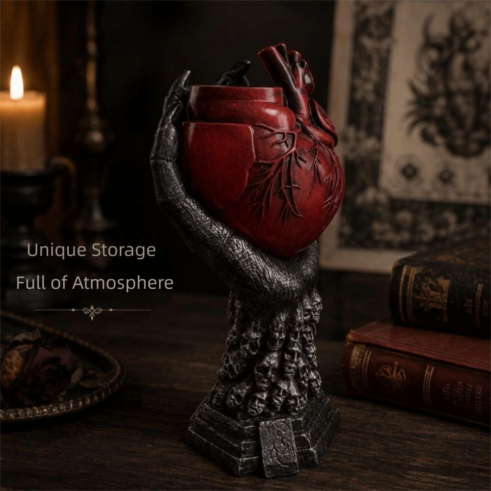Nordic Style Heart-shaped Vase Heart-shaped Flower Pot Resin Vase Home Decor
