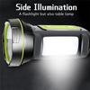 Portable Hand Lamp Rechargeable LED Strong Searchlight Flashlight 2 Lighting Modes Emergency Hiking Camping Energe Saving Torch