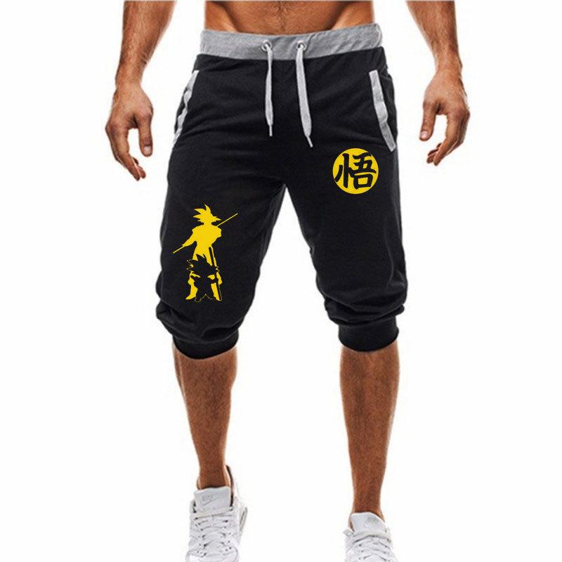 Letní pánské pětibodové kalhoty Goku Casual Sports Šortky se stahovací šňůrkou