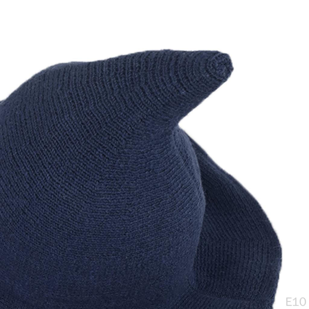 Hat Costume Sharp Wool Witch Hat, Pointed Felt Halloween Warm Autumn Winter Cap