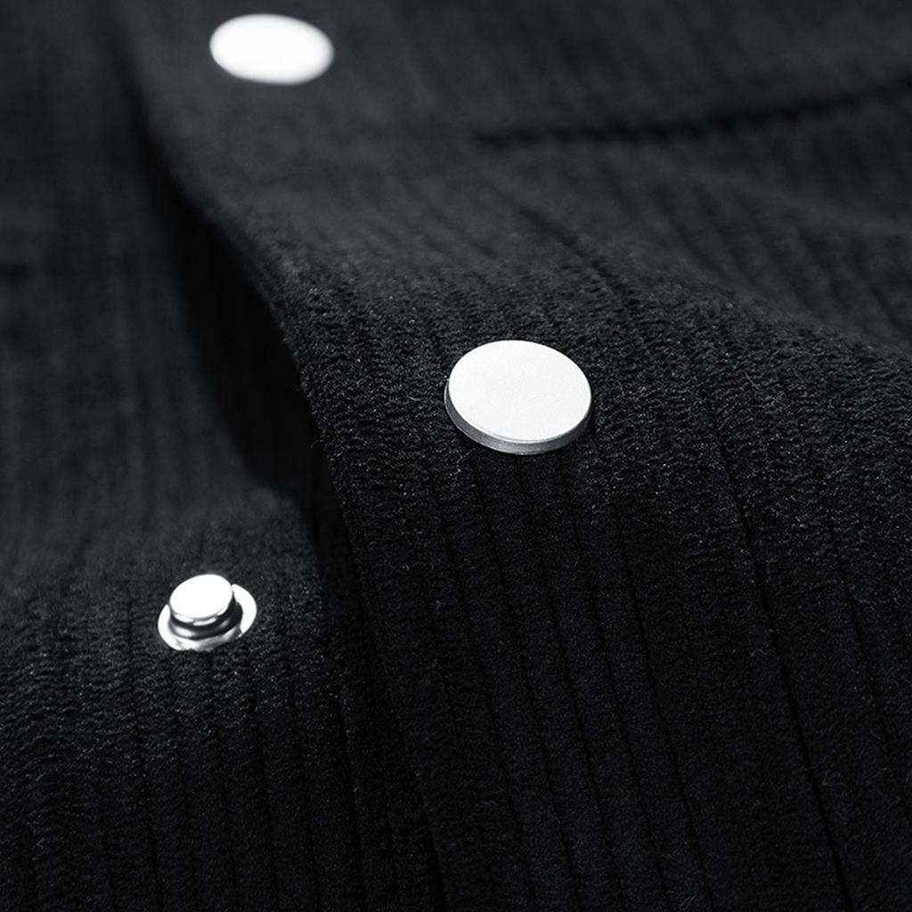 Men's Casual Multi-pocket Corduroy Jacket With Zipper And Lapel Top