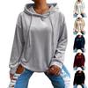 Women's Velvet Hoodie Long Sleeve Casual Pullover Sweatshirt