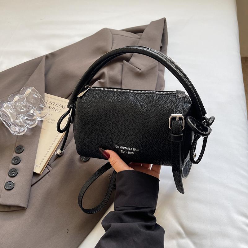 Fashion Letter Commuting Handbags For Women Summer Large Capacity Pu Leather Crossbody Bag Trend Versatile Shoulder Bags