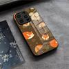 Leaves Fall Fox Halloween Phone Case For IPhone 17 Air 16 E Pro Max 15 14 13 Mini 12 Pro 11 Max Plus Black Glass Cover