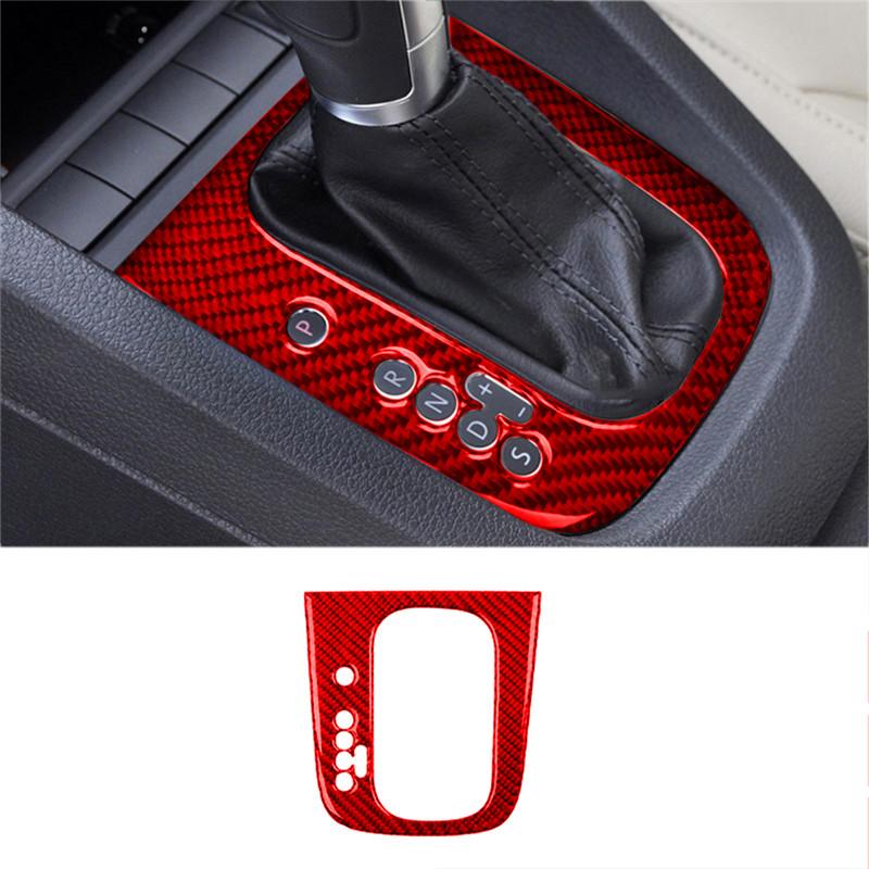 For Volkswagen Jetta 2011 2012 2013 2014 ABS Carbon Fiber Car Center Control Interior Decoration Sticker Car Accessories