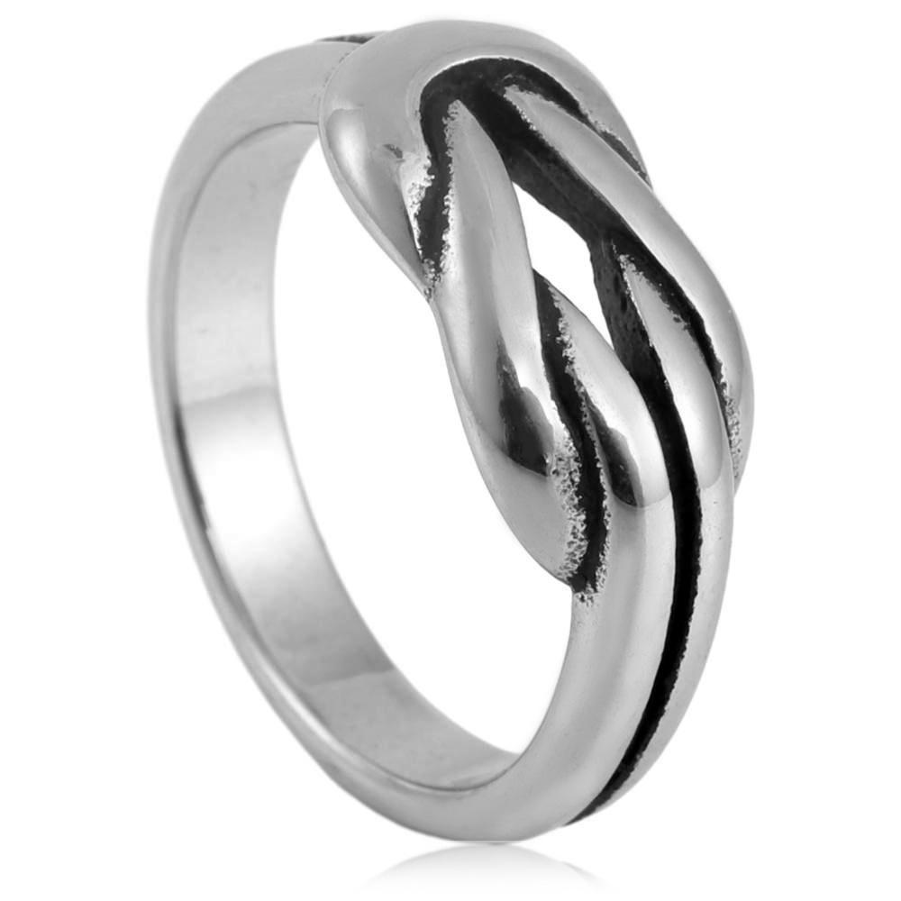 European and American Jewelry Rope Knot Ring Retro, Trendy Man Personality Hollow Knot Ring 2026 No. 7