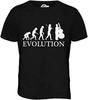 Double Bass Player Evolution of Man Mens T-Shirt Tee Black