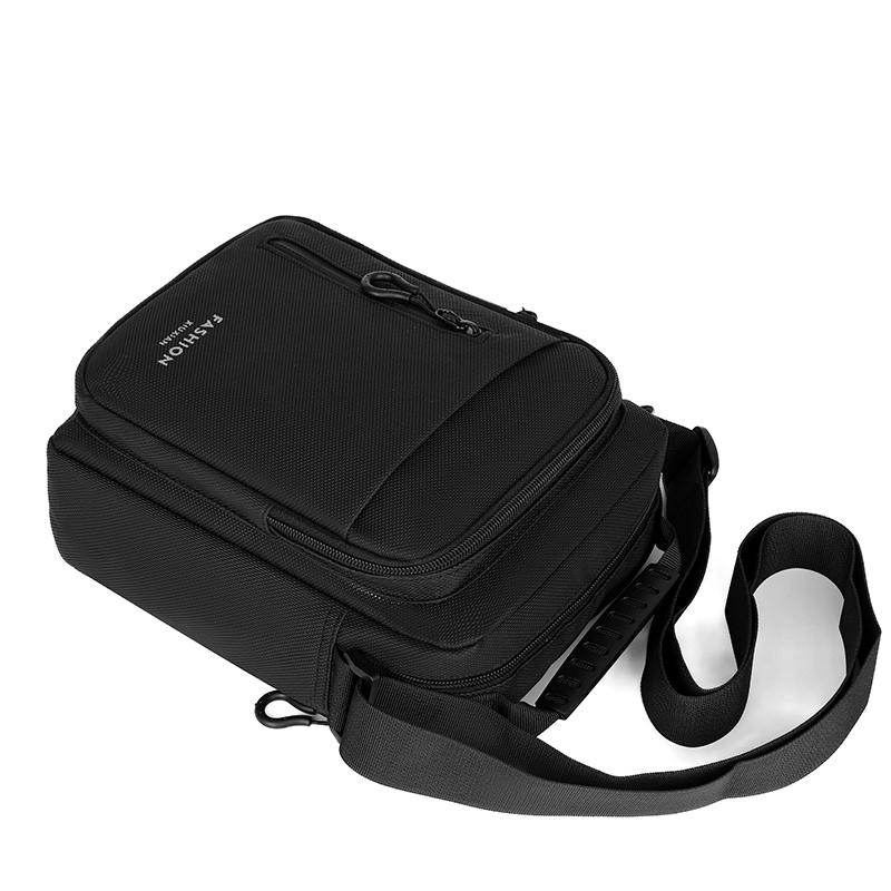 Męska torba typu crossbody, pojedyncza torba na ramię, duża pojemność, torba do przechowywania, modna, wielokieszeniowa, biznesowa torba typu crossbody