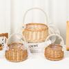 Hand-held Pearl Willow Flower Basket Rattan Souvenir Home Decoration Packaging Basket Flower Shop Flower Basket