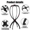 1/2/3pcs Folding Wig Stand Plastic Portable Hat Display Stand Adjustable Durable Barbershop Fashion Model Holder Home Salon Use